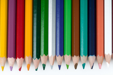Colored pencils are one of the students' favorite school supplies.