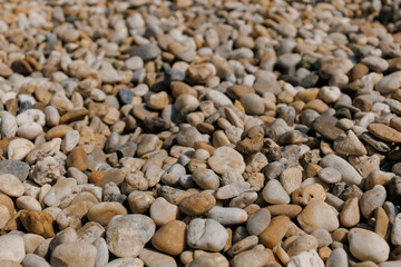 Textured photo of sea stones