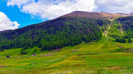 Sommer in Livigno, Provinz Sondrio (Italien) 