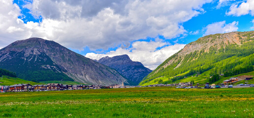 Sommer in Livigno, Provinz Sondrio (Italien) 