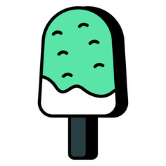 Popsicle icon, editable vector