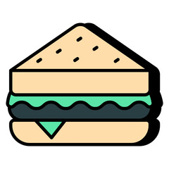 Modern design icon of sandwich 
