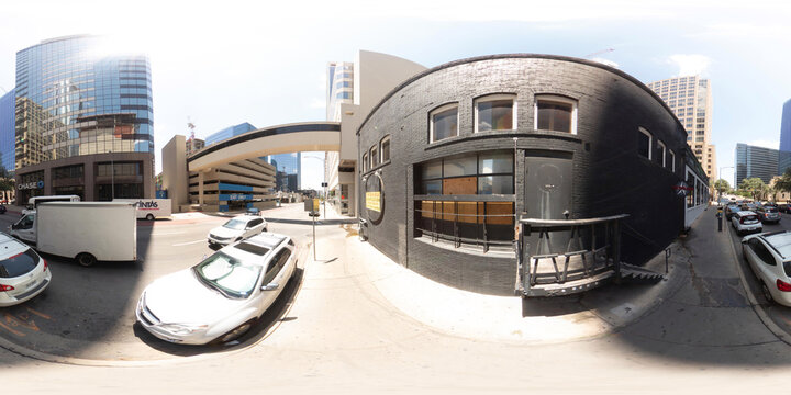 360 equirectangular photo of The Iron Bear LGBT friendly bar and hangout place Downtown Austin Texas