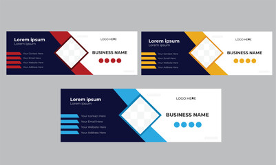 Modern email signature design.