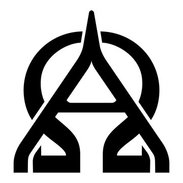 Alpha and Omega Symbol, Tattoo Style 