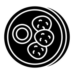 An editable design icon of cookies 