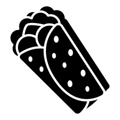 Modern design icon of shawarma 