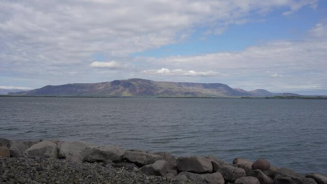 Faxafloi bay in Reykjavik, Iceland