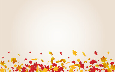 Yellow Leaf Vector Transparent Background.
