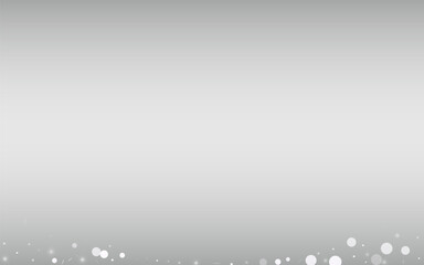 White Snowflake Vector Silver Background. Holiday