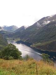 Fototapeta na wymiar geirangerfjord norvège
