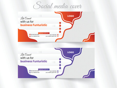 Digital marketing corporate social media banner. real estate web banner design template.
