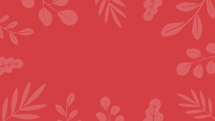 Red Floral Background simple