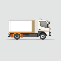 Vector design of a truck icon isolated on a gray background