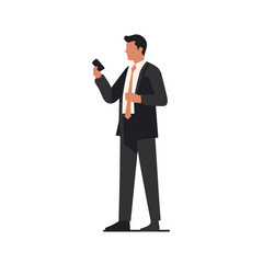 A vector of a business man wearing a suit