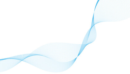 Abstract wave element for design. Digital frequency track equalizer. Stylized line art background. Vector illustration.