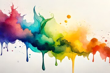 abstract watercolor background .Ai generated