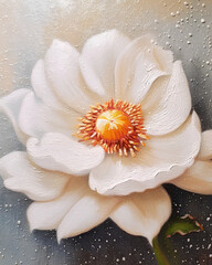 picture of a large-flowered magnolia, a flower of a large-flowered magnolia, a white magnolia flower, a picture with a flower