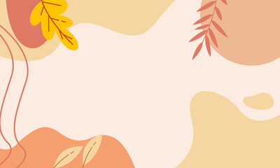 Abstract Aesthetic Autumn Fall Minimalist Background