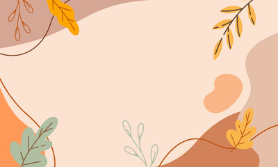 Abstract Aesthetic Autumn Fall Minimalist Background