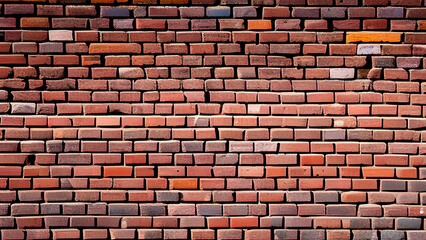 Brown and gray old brick Wall abstract background. Generative AI 