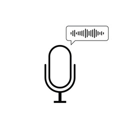 Microphone vector icon, Web design icon. 