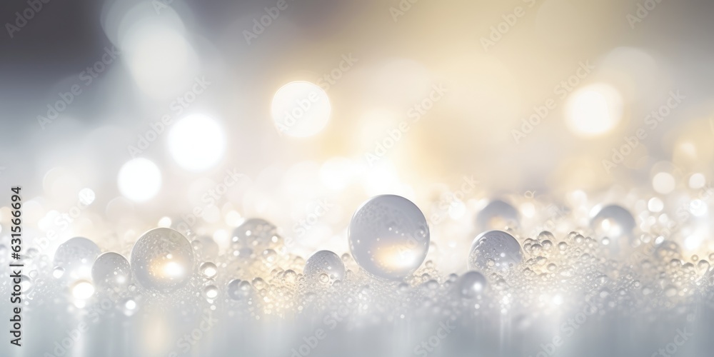 Poster a white abstract bokeh background. generative ai image aig30.
