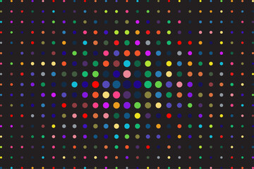 Abstract background with multicolour oval pattern design. colourful dot design with shadow and vintage.seamless background with dot round ratio various colour with gray shadow and round texture