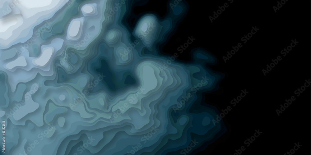 Aufkleber blue background with some 3d curve and water wave design texture pattern