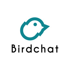 Bird Symbol Social Media Chat Massaging Logo Design