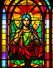 Obraz premium stained glass in church