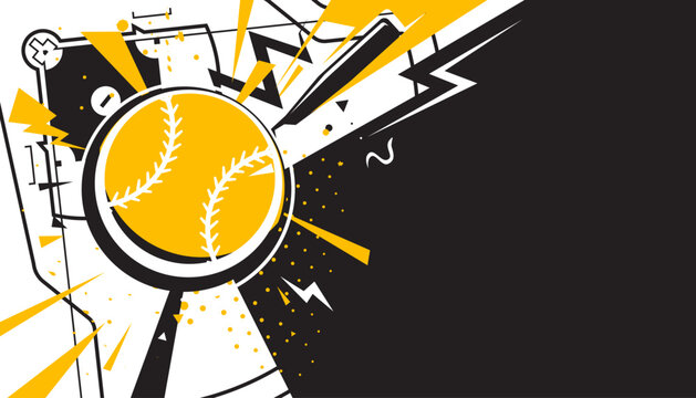 Baseball background design. sports concept