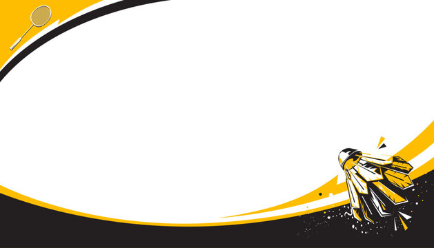 Badminton abstract background. Sports concept