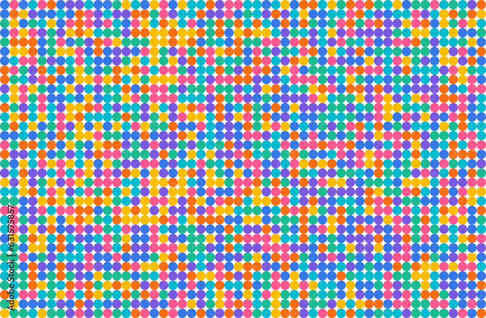 Poster abstract color polka dots pattern background