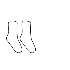 outline socks