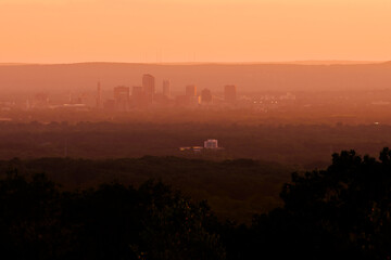 Hartford Connecticut Sunset Afternoon Timelapse Case Mountain