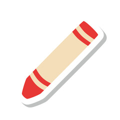 クレヨン ラベル 赤