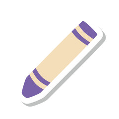 クレヨン ラベル 紫