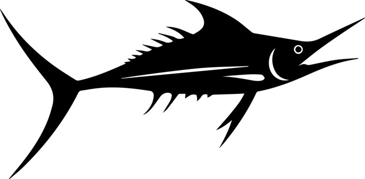 recommend clip art: Black Marlin icon