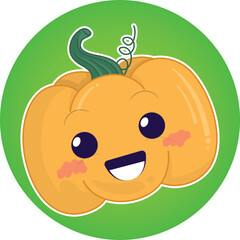Fototapeta premium illustration vector graphic of adorable pumpkin. perfect for business, packaging,product,etc