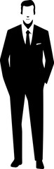 Businessman silhouette icon