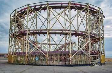 Old roller coaster, Folkestone 