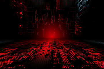 cool internet technology cyber background. Generative AI