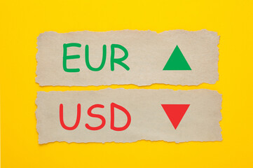 EUR USD up down