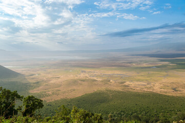 Fototapeta na wymiar Panorámica del Ngorongoro