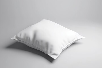 mockup almohada grande para cama, cojín blanco moderno insertar texto, branding ropa de cama aesthetic 