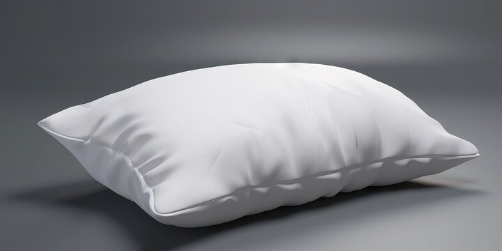 mockup almohada grande para cama, coj&iacute;n blanco moderno insertar texto, branding ropa de cama aesthetic 
