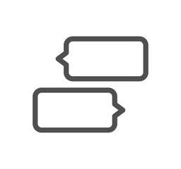 Social networks related icon outline and linear vector.