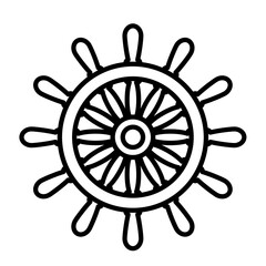 Obraz premium steering wheel - vector icon