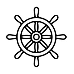 Obraz premium steering wheel - vector icon